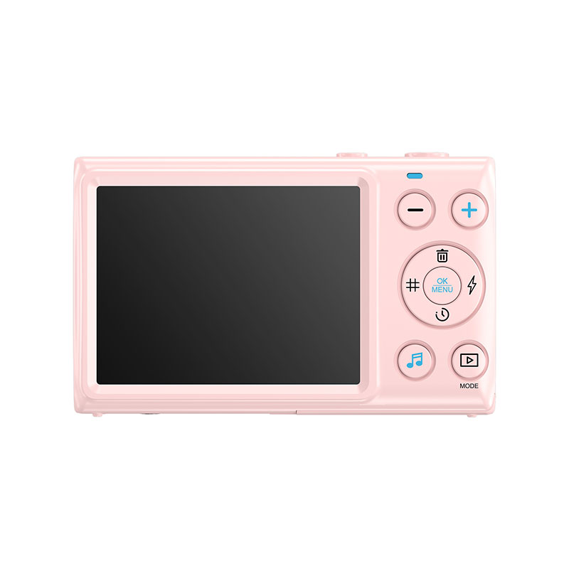 4K Digital Camera Kids Camera Portable Vintage Small Camera for Beginner Teens Students Boys Girls Pink 3