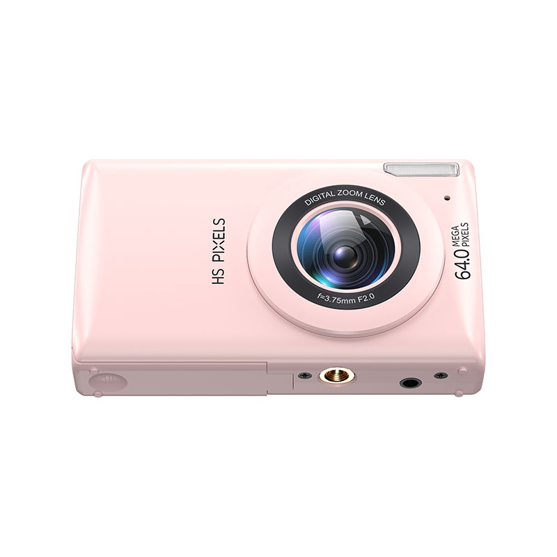 4K Digital Camera Kids Camera Portable Vintage Small Camera for Beginner Teens Students Boys Girls Pink 4