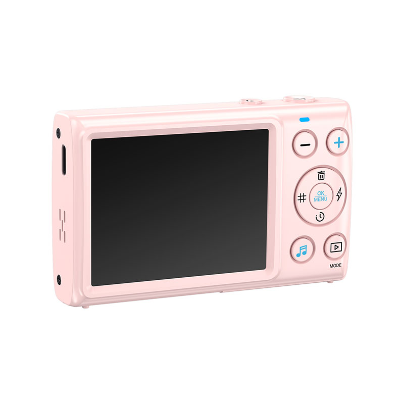 4K Digital Camera Kids Camera Portable Vintage Small Camera for Beginner Teens Students Boys Girls Pink 6