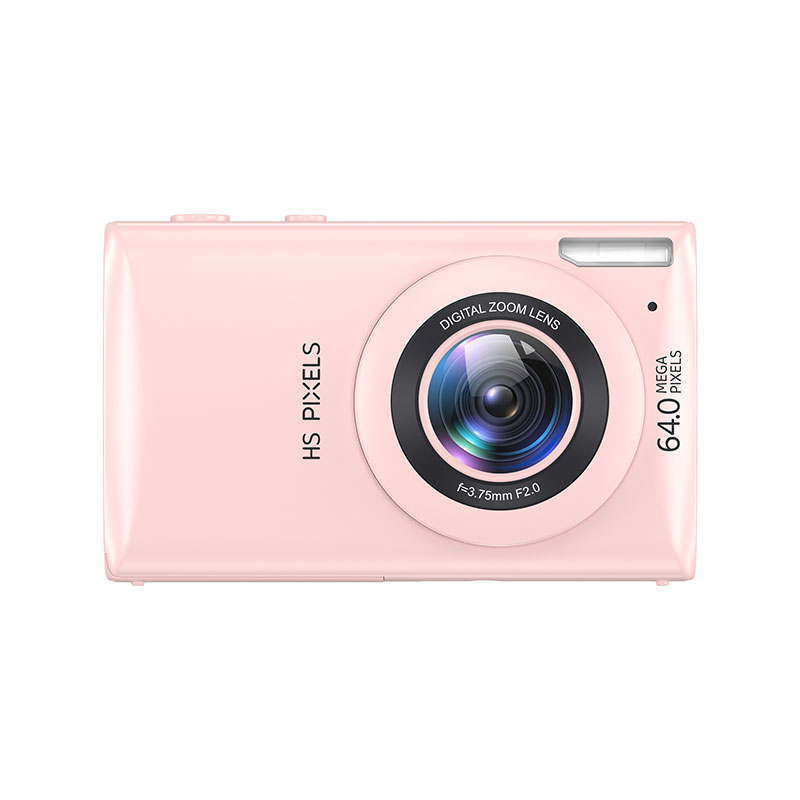 4K Digital Camera Kids Camera Portable Vintage Small Camera for Beginner Teens Students Boys Girls Pink