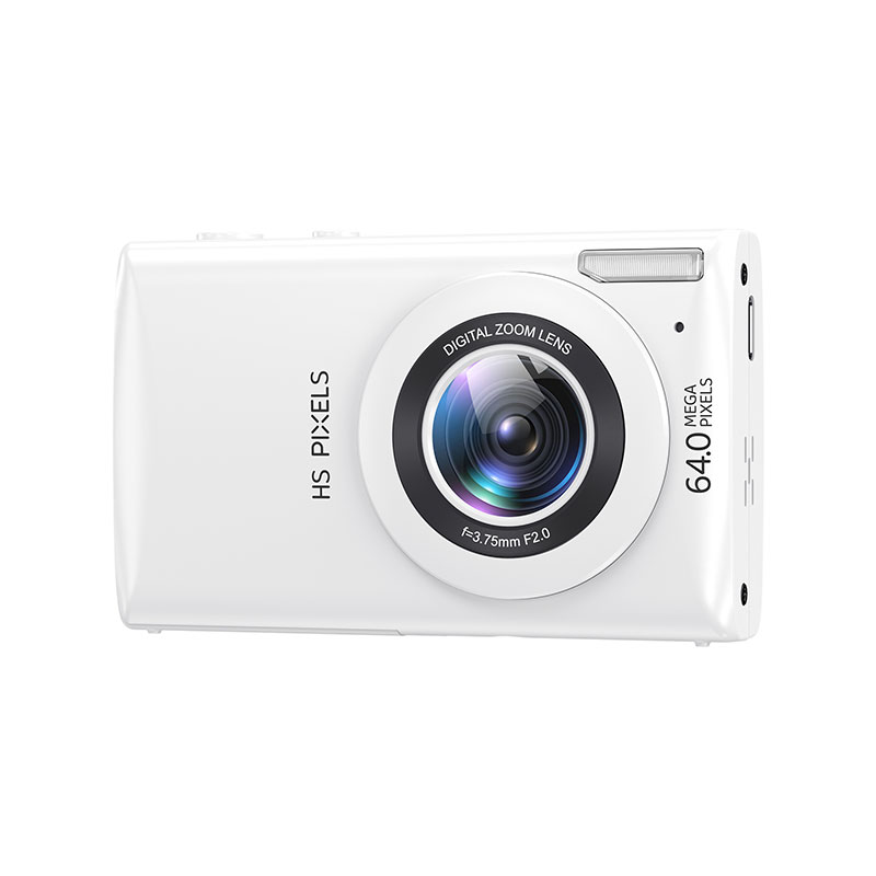 4K Digital Camera Kids Camera Portable Vintage Small Camera for Beginner Teens Students Boys Girls White 2